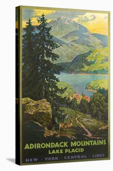 Adirondacks Travel Poster-null-Stretched Canvas