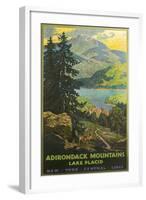 Adirondacks Travel Poster-null-Framed Art Print