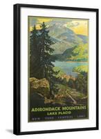 Adirondacks Travel Poster-null-Framed Art Print