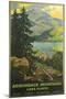 Adirondacks Travel Poster-null-Mounted Art Print