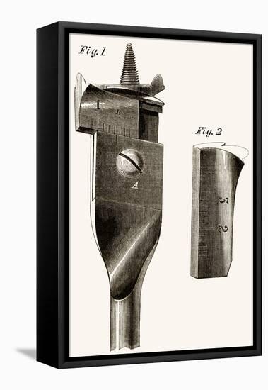 Adjustable Wood Drill Bit-null-Framed Stretched Canvas