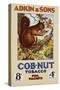 Adkin and Sons: Cob-Nut Tobacco Foil Packets Poster-null-Stretched Canvas