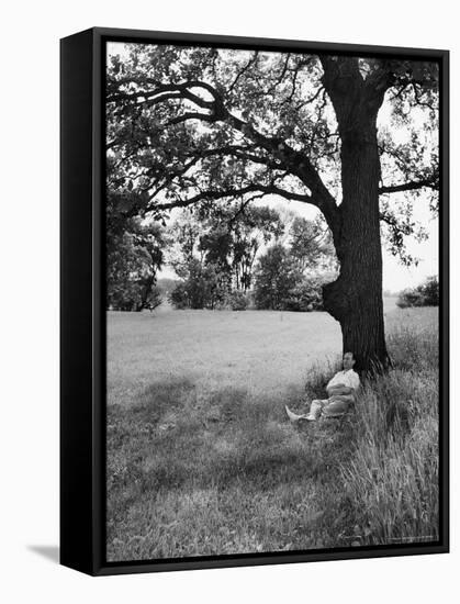 Adlai Stevenson, Illinois Governor and Prospective Democratic Presidential Candidate-Cornell Capa-Framed Stretched Canvas