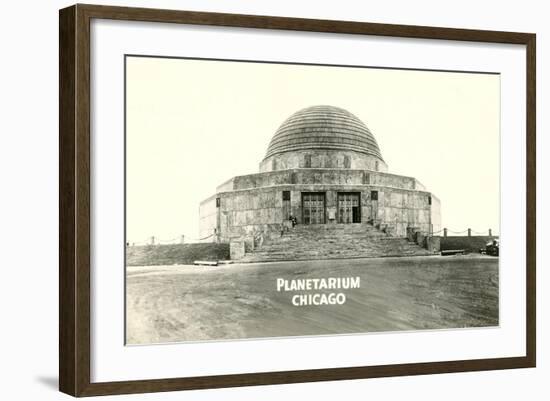 Adler Planetarium under Construction-null-Framed Art Print