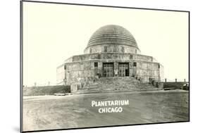 Adler Planetarium under Construction-null-Mounted Art Print