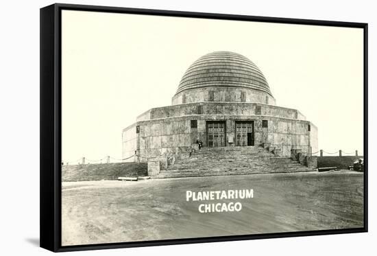 Adler Planetarium under Construction-null-Framed Stretched Canvas