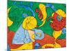 Adlige In Der Fallgrube-Joan Miro-Mounted Art Print
