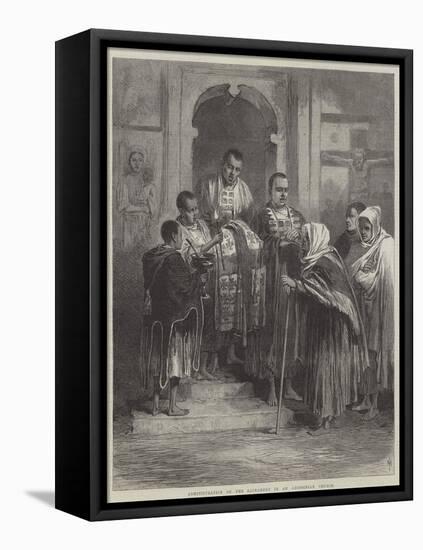 Administration of the Sacrament in an Abyssinian Church-null-Framed Stretched Canvas