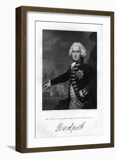 Admiral Alexander Hood (1726-181), 1st Viscount Bridport, 1837-S Freeman-Framed Giclee Print