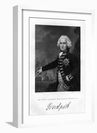 Admiral Alexander Hood (1726-181), 1st Viscount Bridport, 1837-S Freeman-Framed Giclee Print