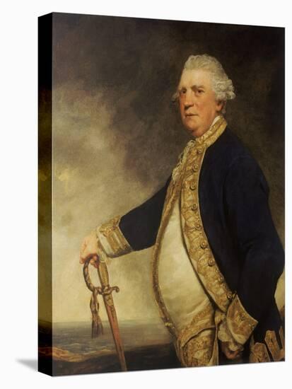Admiral Augustus Keppel (1725-1786), 1779 (Oil on Canvas)-Joshua Reynolds-Stretched Canvas
