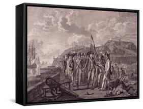 Admiral D'Estaing Capturing Island of Grenada, July 4, 1779, American War of Independence, Grenada-null-Framed Stretched Canvas