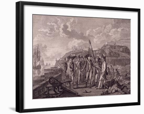 Admiral D'Estaing Capturing Island of Grenada, July 4, 1779, American War of Independence, Grenada-null-Framed Giclee Print