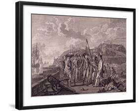 Admiral D'Estaing Capturing Island of Grenada, July 4, 1779, American War of Independence, Grenada-null-Framed Giclee Print