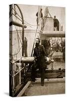 Admiral David D. Porter, 1861-65-Mathew Brady-Stretched Canvas