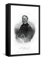 Admiral David Farragut, Us Navy Officer in the American Civil War, 1862-1867-Brady-Framed Stretched Canvas