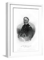 Admiral David Farragut, Us Navy Officer in the American Civil War, 1862-1867-Brady-Framed Giclee Print