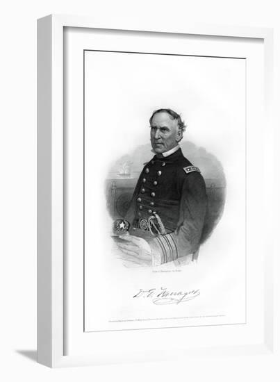 Admiral David Farragut, Us Navy Officer in the American Civil War, 1862-1867-Brady-Framed Giclee Print