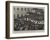 Admiral Dewey Receiving the Sword of Honour Voted by Congress on the Steps of the Capitol at Washin-null-Framed Giclee Print