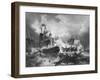 Admiral Duncan's Victory over the Dutch Fleet, North Sea, 11 October 1797-J Rogers-Framed Giclee Print