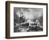 Admiral Duncan's Victory over the Dutch Fleet, North Sea, 11 October 1797-J Rogers-Framed Giclee Print