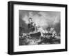 Admiral Duncan's Victory over the Dutch Fleet, North Sea, 11 October 1797-J Rogers-Framed Giclee Print