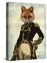 Admiral Fox Full-Fab Funky-Stretched Canvas