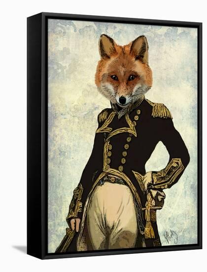 Admiral Fox Full-Fab Funky-Framed Stretched Canvas