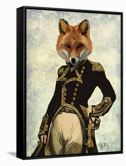 Admiral Fox Full-Fab Funky-Framed Stretched Canvas