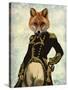 Admiral Fox Full-Fab Funky-Stretched Canvas