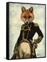 Admiral Fox Full-Fab Funky-Framed Stretched Canvas