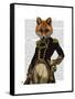 Admiral Fox Full-Fab Funky-Framed Stretched Canvas