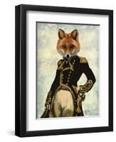 Admiral Fox Full-Fab Funky-Framed Art Print