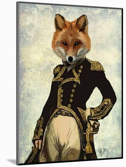 Admiral Fox Full-Fab Funky-Mounted Art Print