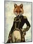 Admiral Fox Full-Fab Funky-Mounted Art Print