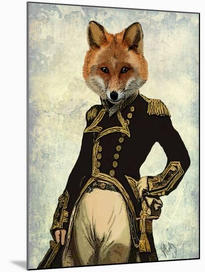 Admiral Fox Full-Fab Funky-Mounted Art Print