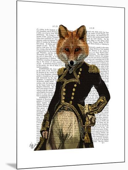 Admiral Fox Full-Fab Funky-Mounted Art Print