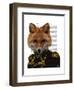 Admiral Fox Portrait-Fab Funky-Framed Art Print