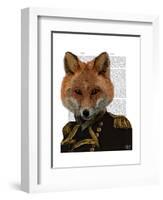 Admiral Fox Portrait-Fab Funky-Framed Art Print