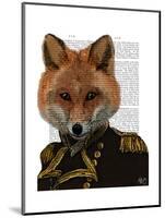 Admiral Fox Portrait-Fab Funky-Mounted Art Print