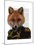 Admiral Fox Portrait-Fab Funky-Mounted Art Print