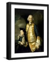 Admiral Francis Holburne (1704-1771) and His Son, Sir Francis, 4Th Baronet (1752-1820), 1756 (Oil O-Joshua Reynolds-Framed Giclee Print