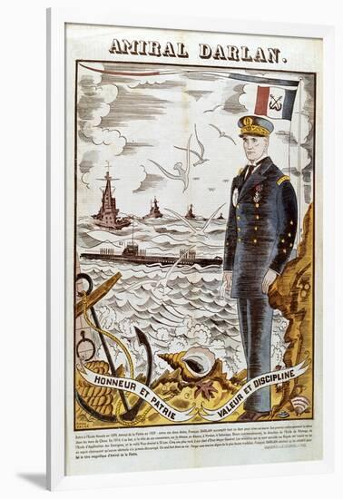 Admiral Francois Darlan, Commander of the French Navy, 1940-Pierre Falke-Framed Giclee Print