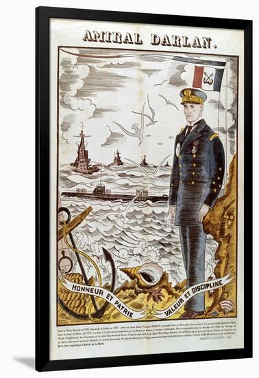 Admiral Francois Darlan, Commander of the French Navy, 1940-Pierre Falke-Framed Giclee Print