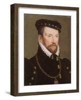 Admiral Gaspard II De Coligny, 1565-70-Francois Clouet-Framed Giclee Print