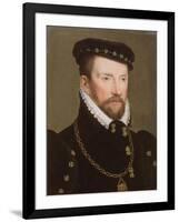 Admiral Gaspard II De Coligny, 1565-70-Francois Clouet-Framed Giclee Print