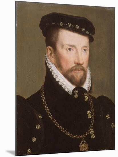 Admiral Gaspard II De Coligny, 1565-70-Francois Clouet-Mounted Giclee Print