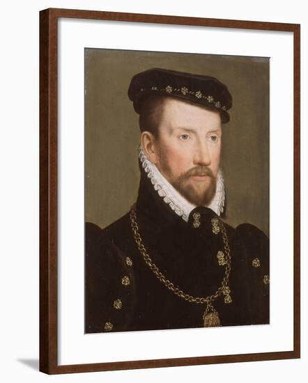 Admiral Gaspard II De Coligny, 1565-70-Francois Clouet-Framed Giclee Print