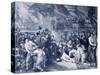 Admiral Horatio Nelson's Death at Trafalgar, 1805-null-Stretched Canvas