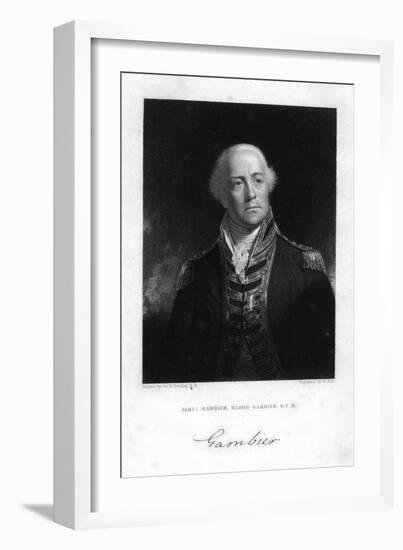 Admiral James Gambier (1756-183), 1st Baron Gambier, 1837-W Holl-Framed Giclee Print